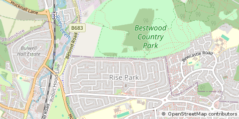 Map of Nottingham