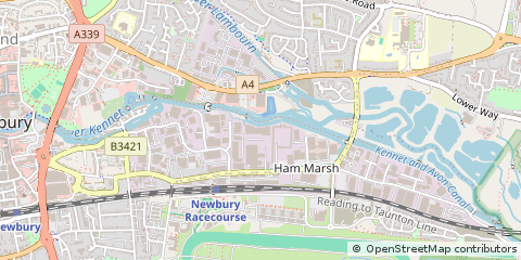 Map of Newbury, Berkshire