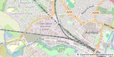 Map of Ashford, Kent