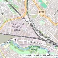 Map of Ashford, Kent