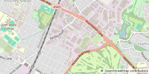 Map of Leicester