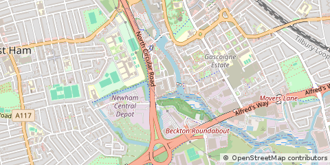 Map of Barking, Essex