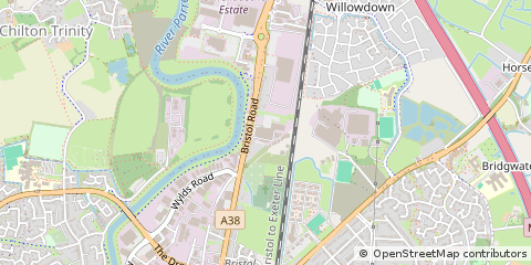 Map of Bridgwater, Somerset
