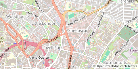 Map of Leeds