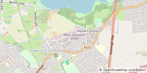 Map of Leigh, Lancashire