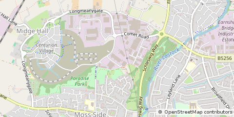 Map of Leyland, Lancashire