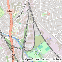 Map of Wolverhampton, West Midlands