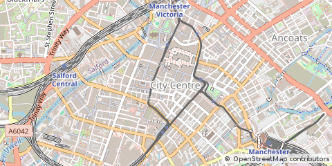 Map of Manchester