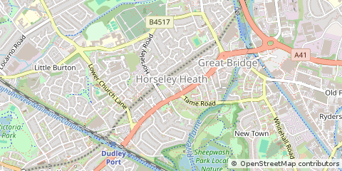 Map of Tipton, West Midlands