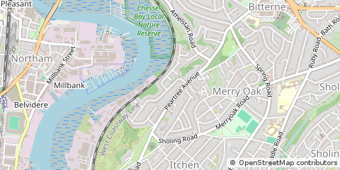 Map of Southampton