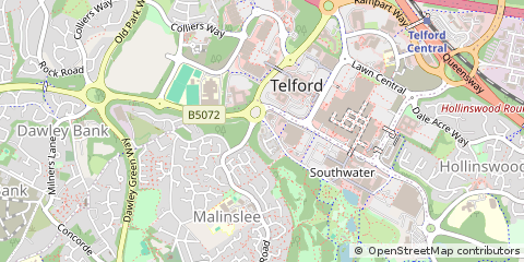 Map of Telford, Shropshire