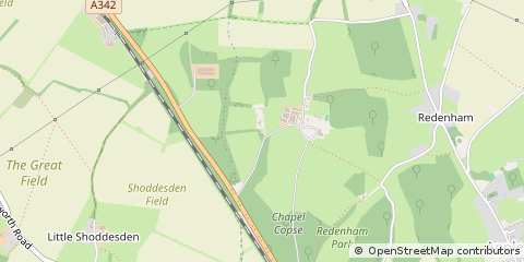 Map of Andover, Hampshire