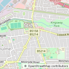 Map of Manchester, Lancashire
