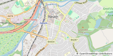 Map of Neath