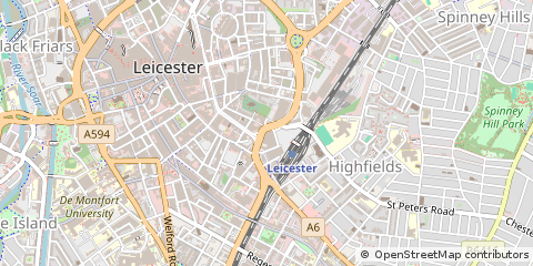 Map of Leicester
