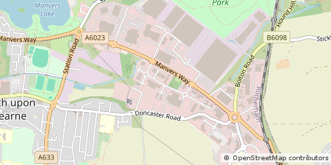 Map of Rotherham
