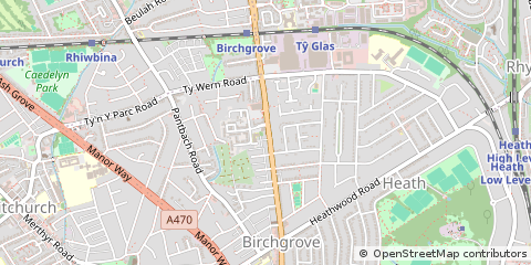 Map of Cardiff