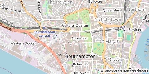 Map of Southampton