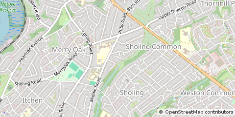 Map of Southampton, Hampshire