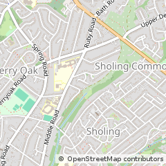 Map of Southampton, Hampshire