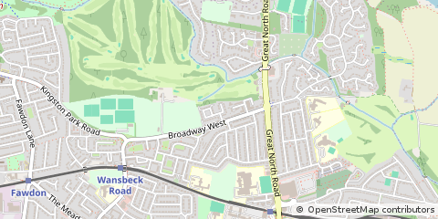 Map of Gosforth, Newcastle Upon Tyne