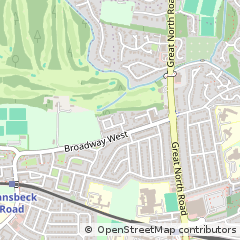 Map of Gosforth, Newcastle Upon Tyne