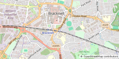 Map of Bracknell
