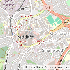 Map of Redditch, West Midlands