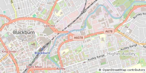 Map of Blackburn