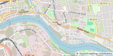 Map of Newcastle Upon Tyne