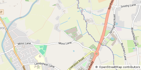 Map of Lydiate, Merseyside