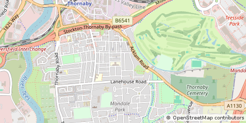Map of Stockton-on-Tees