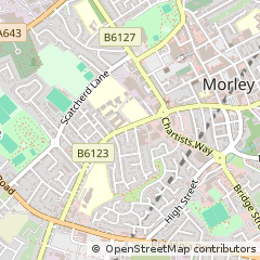 Map of Leeds, West Yorkshire