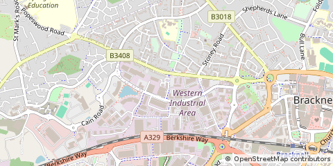 Map of Bracknell, Berkshire