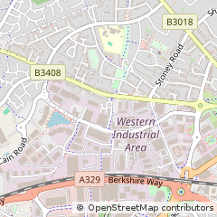 Map of Bracknell, Berkshire