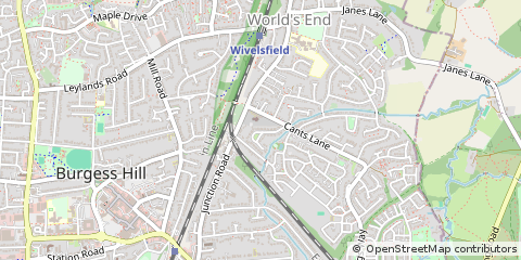 Map of Burgess Hill