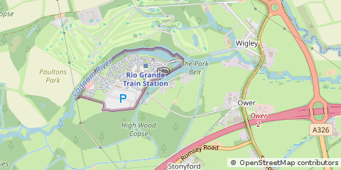 Map of Romsey, Hampshire