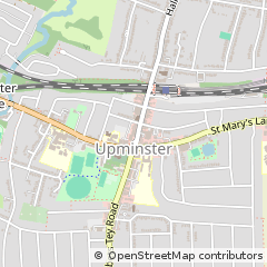 Map of Upminster, Essex