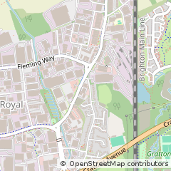 Map of Crawley, West Sussex