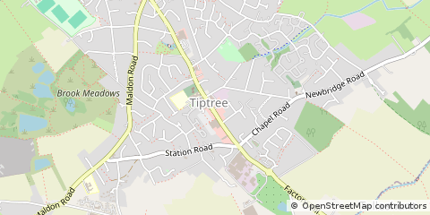 Map of Tiptree, Essex
