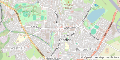 Map of West Yorkshire