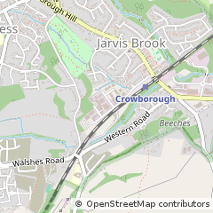 Map of Crowborough, East Sussex