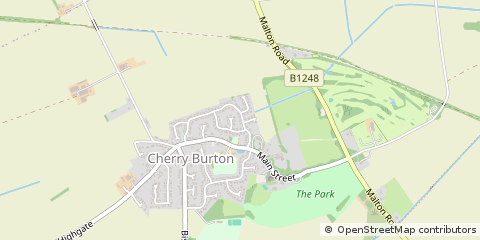 Map of Beverley, East Riding of Yorkshire