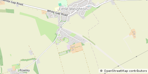 Map of Little Weighton, East Yorkshire
