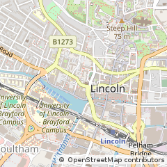 Map of Lincoln, Lincolnshire