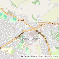 Map of Bradford, West Yorkshire