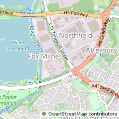 Map of Milton Keynes, Buckinghamshire
