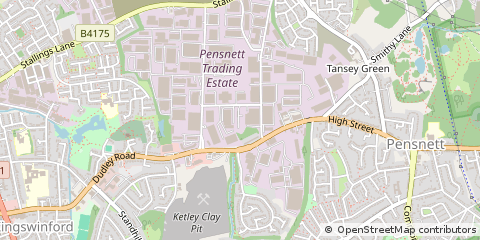 Map of Kingswinford, West Midlands