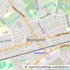 Map of Newcastle Upon Tyne, Tyne and Wear