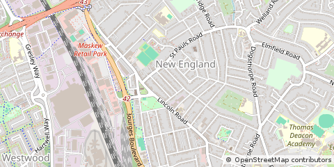 Map of Peterborough